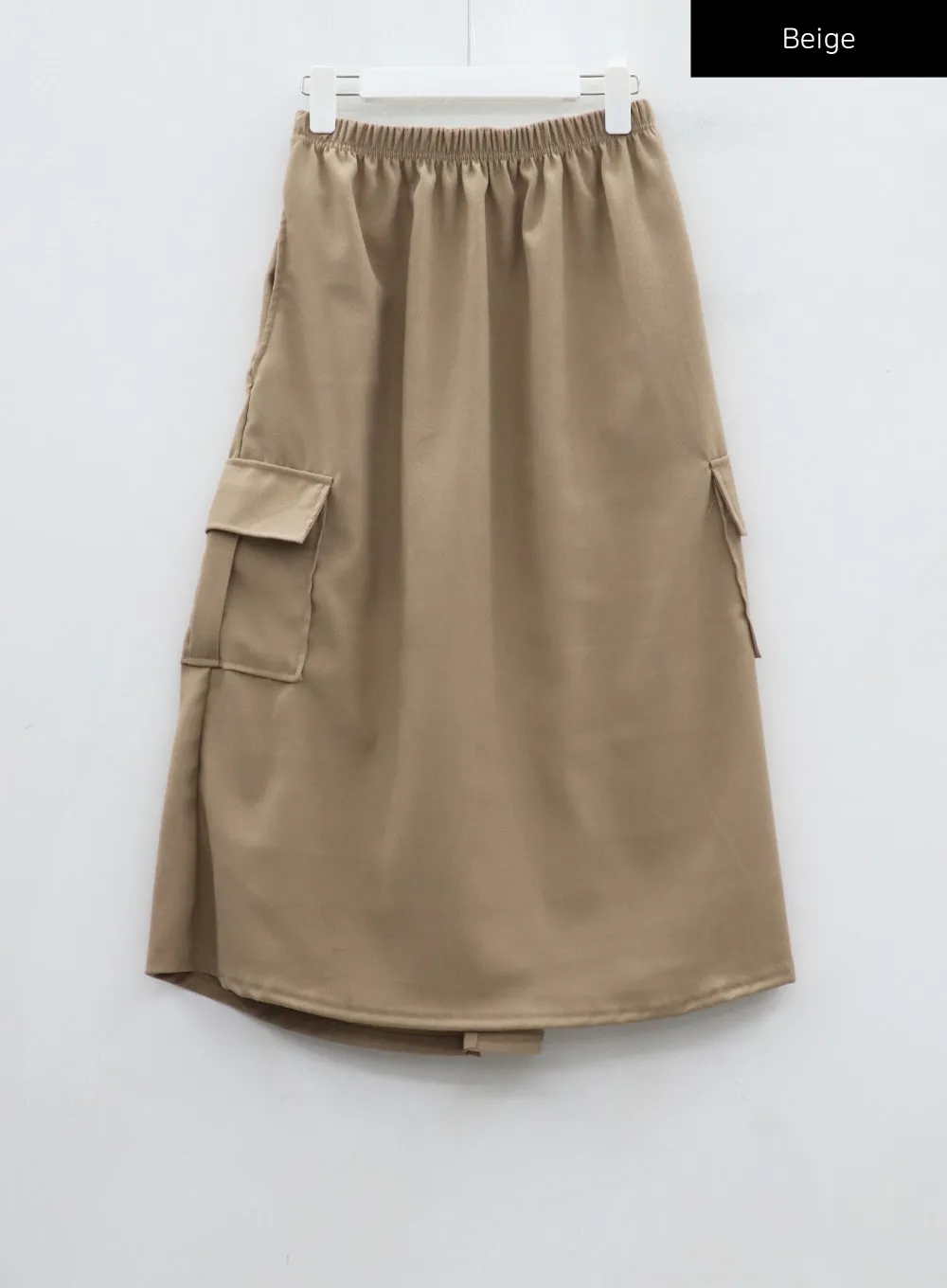 A-Line Cargo Maxi Skirt CJ319