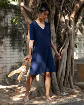 A-line Dress - Indigo