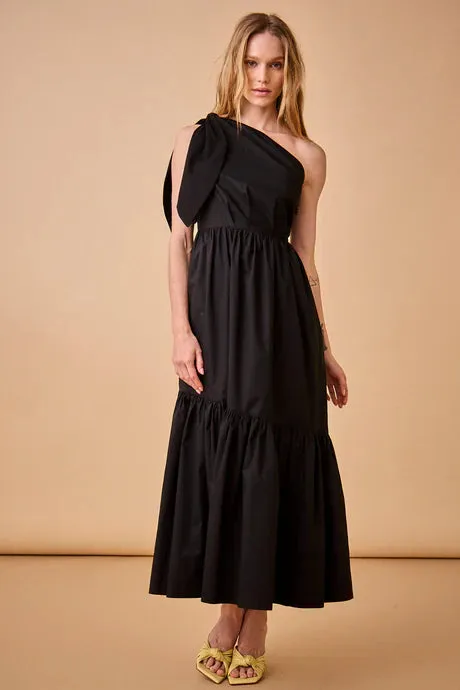 Certainly! Heres an optimized product title: Elegant Alana Onyx Maxi Dress with Sleeveless Design