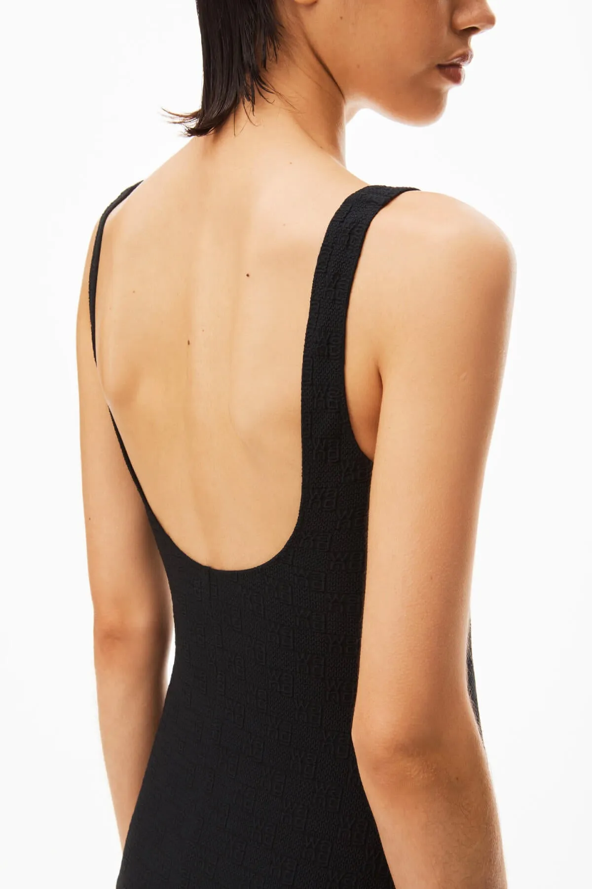 alexanderwang.t Textured Jacquard Cami Dress - Black