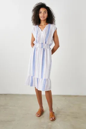 ASHLYN MIDI DRESS (MARINI STRIPE) - RAILS