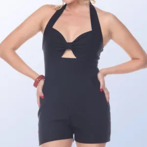 Black Darlene Romper- SOLD OUT