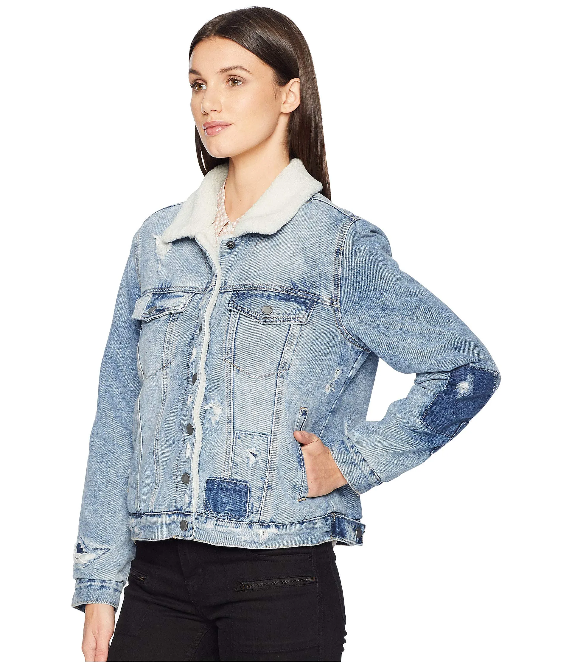 Blank NYC Denim and Sherpa Trucker Jacket