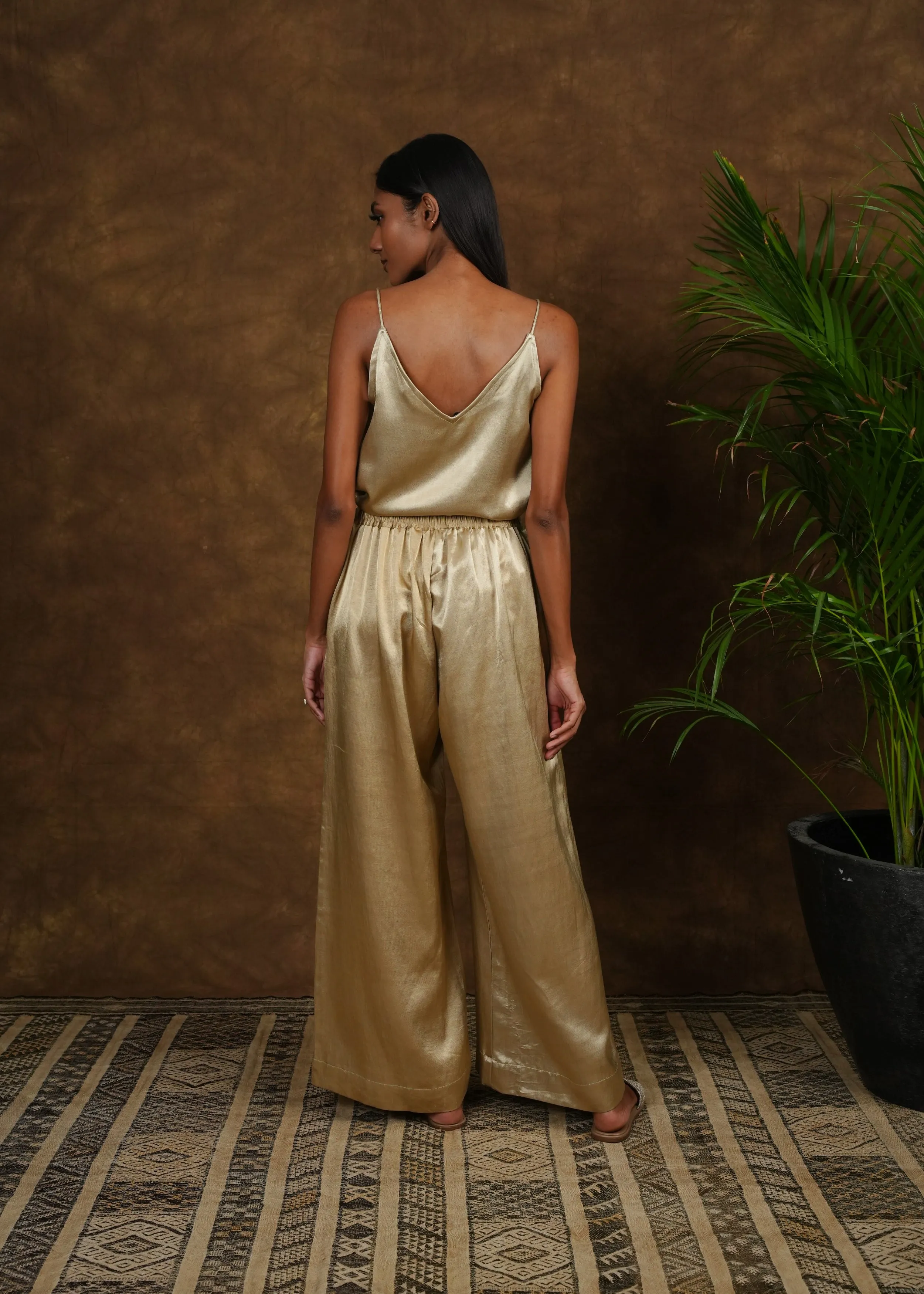 Chhaya Slip Top - Gold