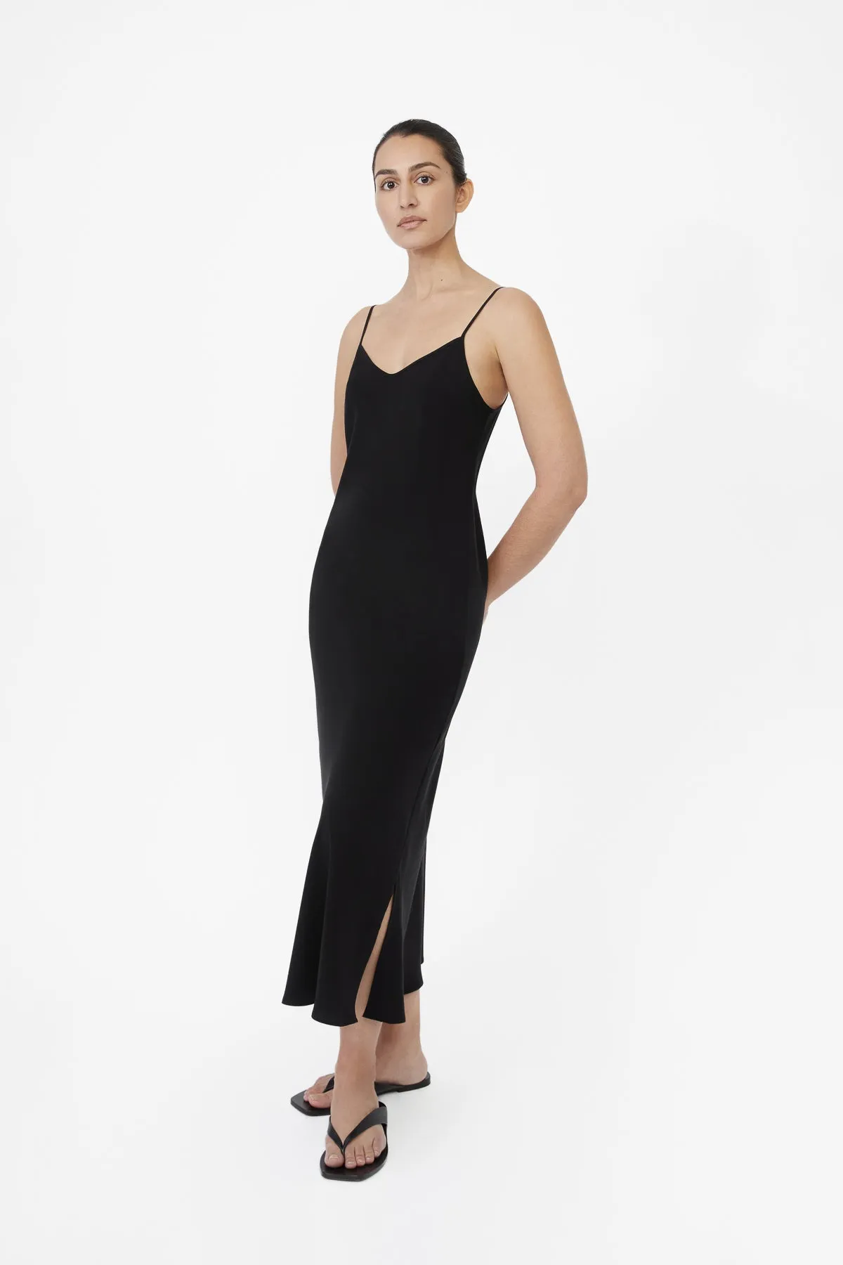 Cupro Bias Slip Dress