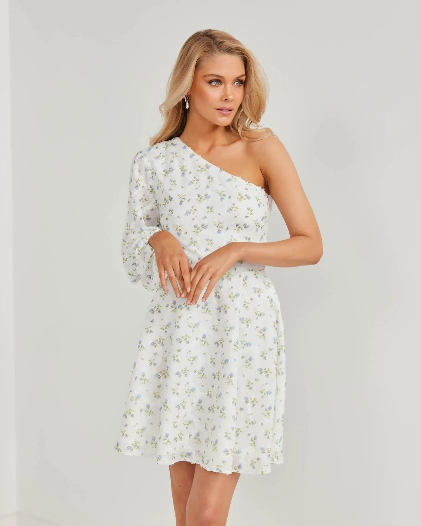 Earleen Dress-White