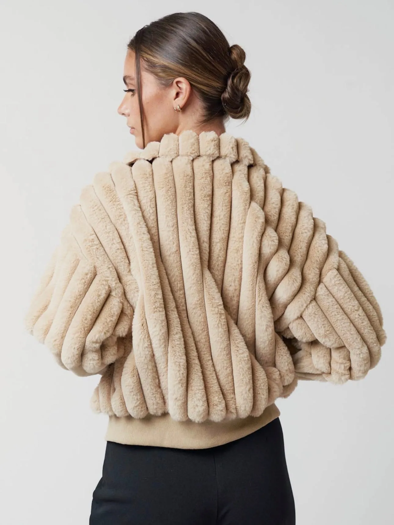 Faux Fur Bomber Jacket