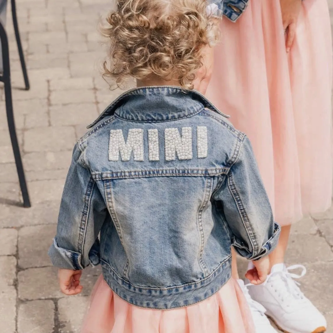 Girls "Mini" Denim Beaded Jacket