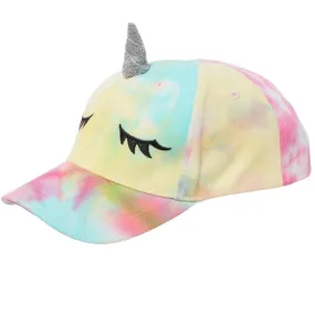 Girls Rainbow Unicorn 3D Peak Cap