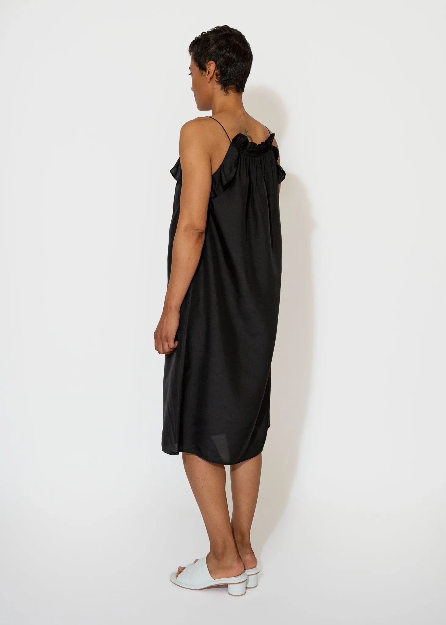 Giverny Slip Dress in Onyx