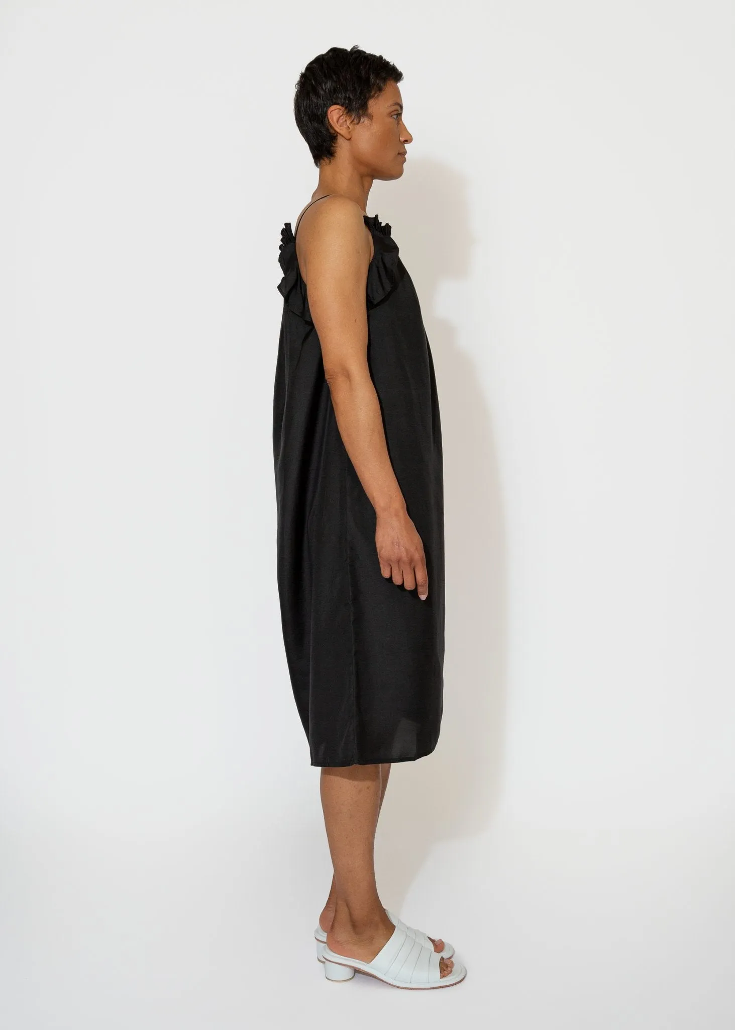 Giverny Slip Dress in Onyx