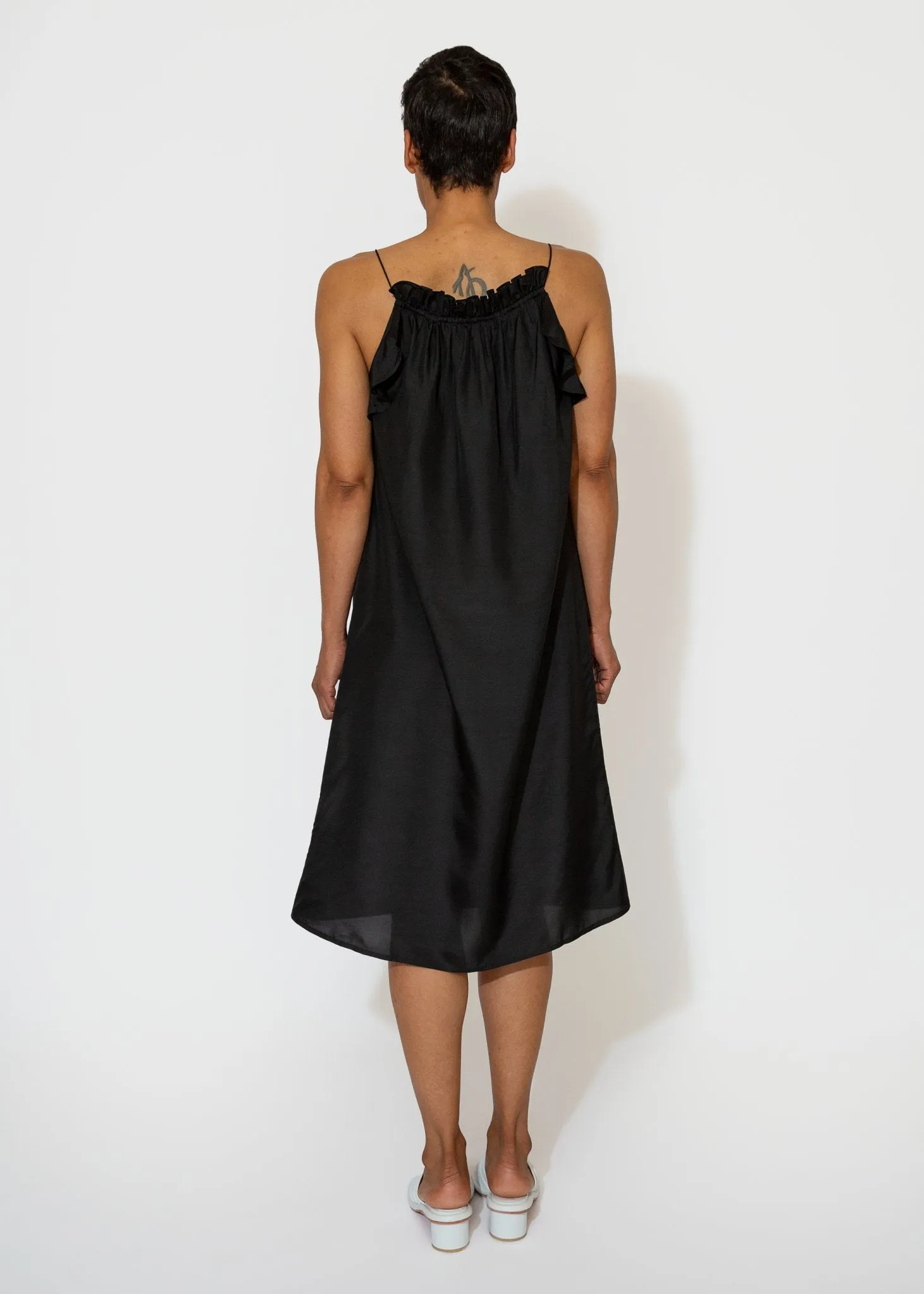 Giverny Slip Dress in Onyx