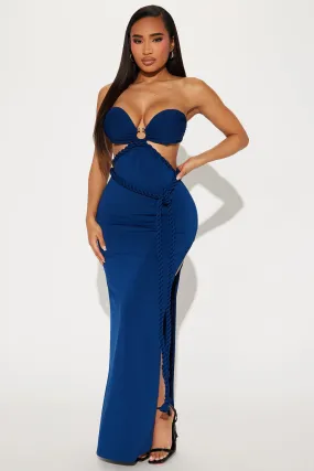 Goddess Mentality Maxi Dress - Navy