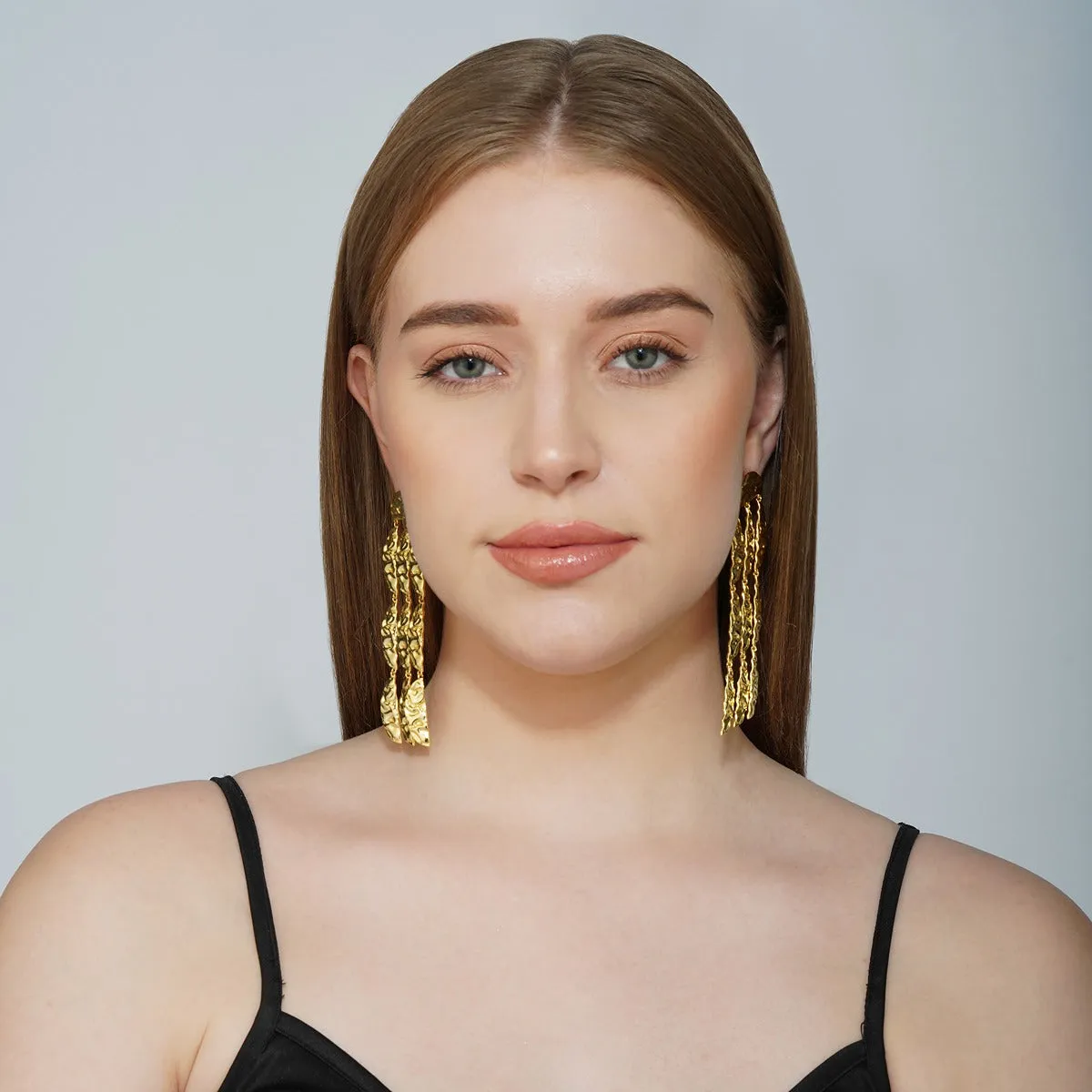 Gold Power Statement Earrings