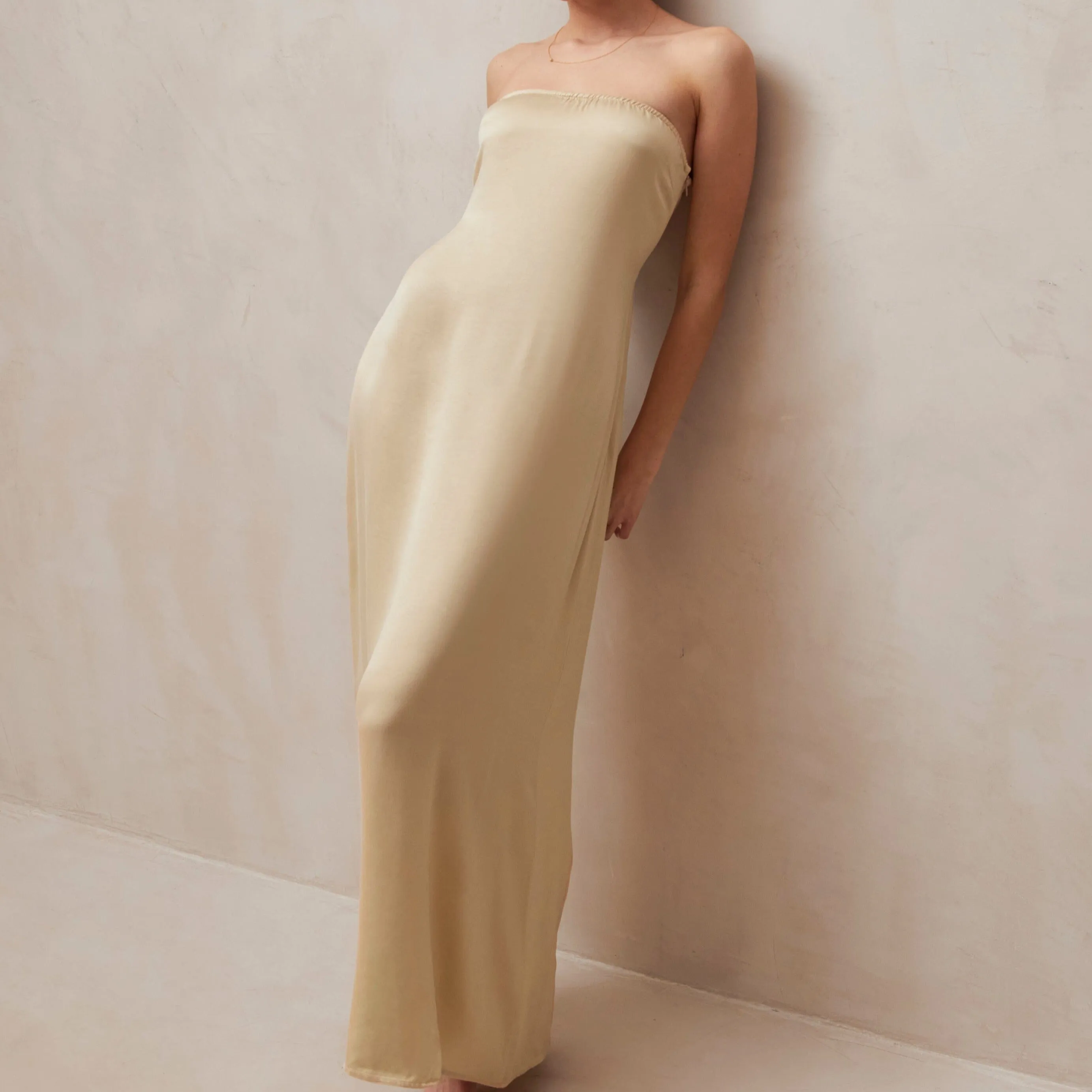 Ilia Cream Maxi Dress