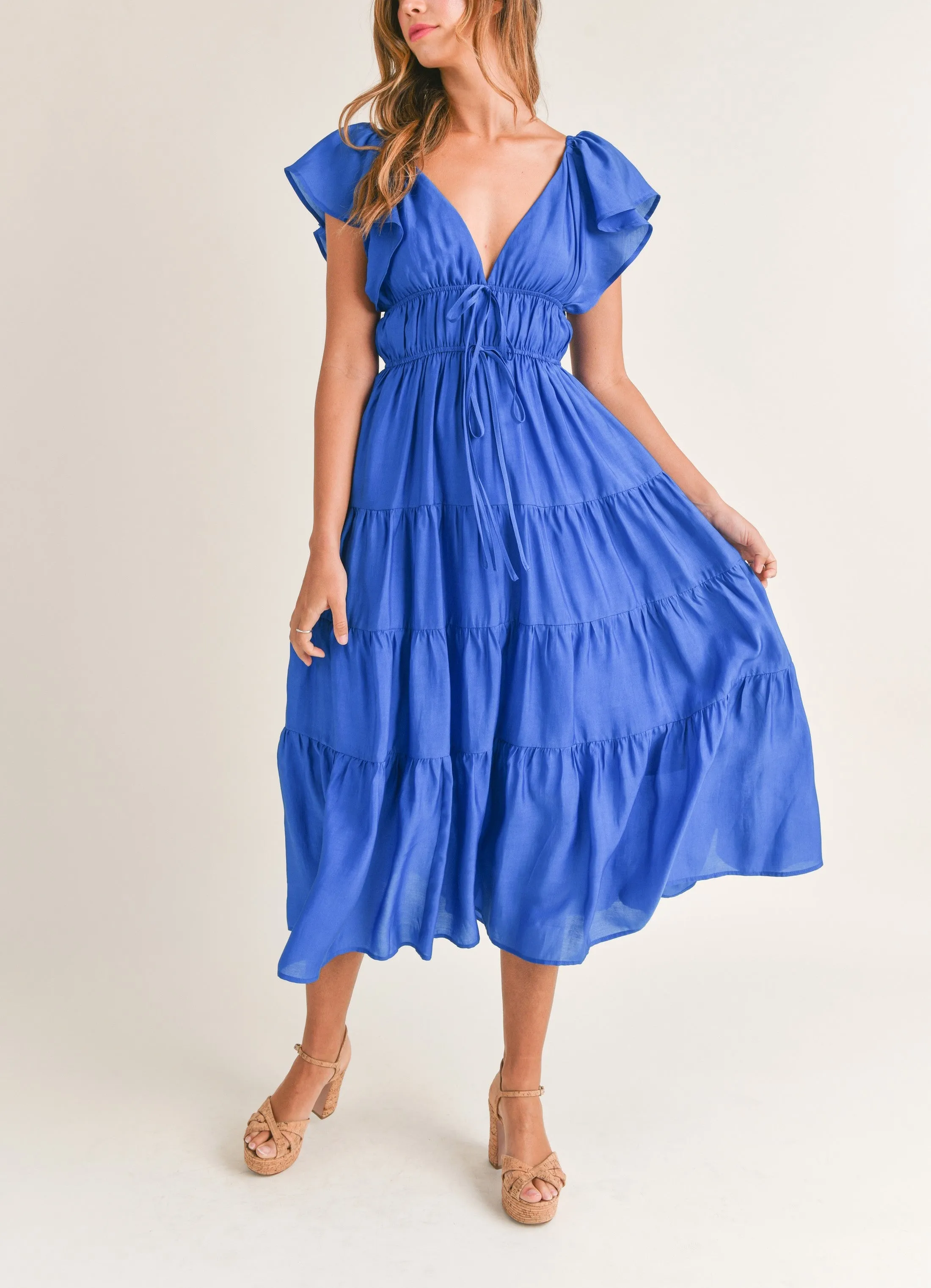 Ingrid Tiered Midi Dress