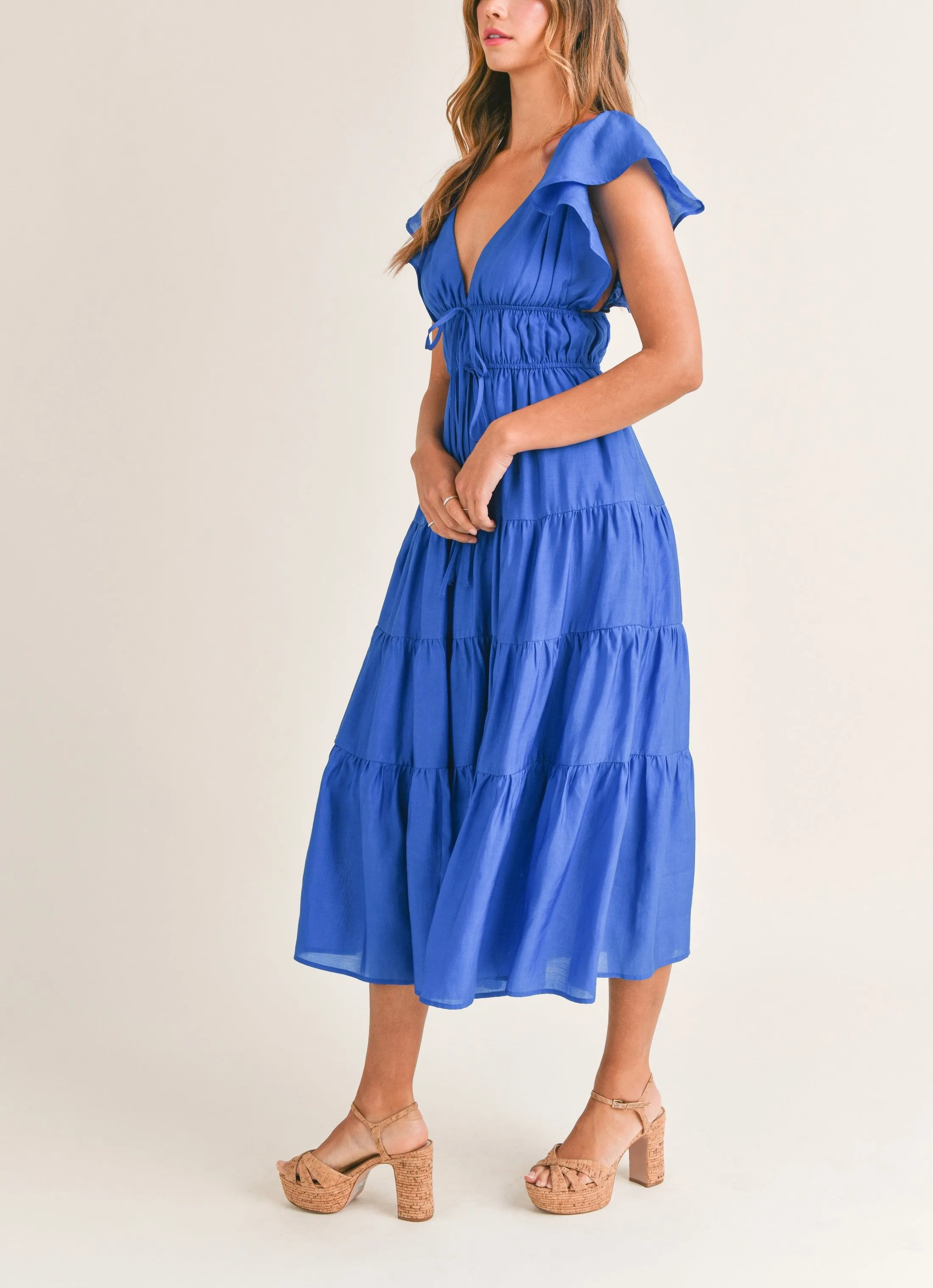 Ingrid Tiered Midi Dress