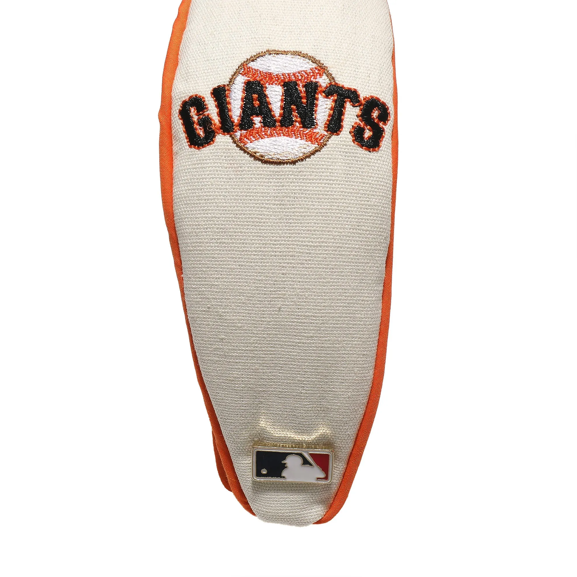 IVORY SF GIANTS EMBROIDERED KNOTTED HEADBAND