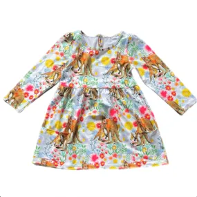 Kangaroo Bloom Long Sleeve Pocket Dress