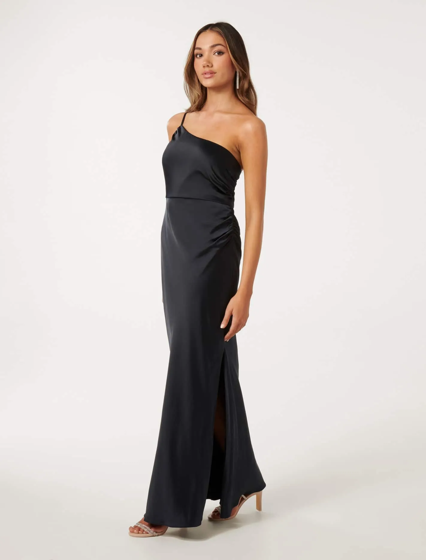 Kelly Petite One Shoulder Maxi Dress