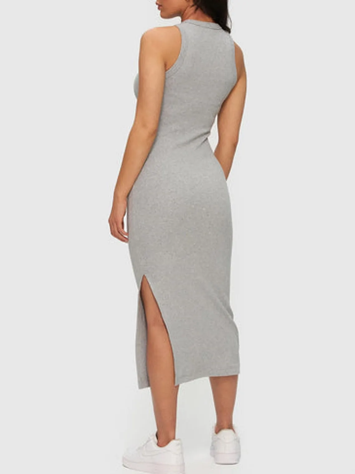 KUWALLA Ribbed Halter Dress