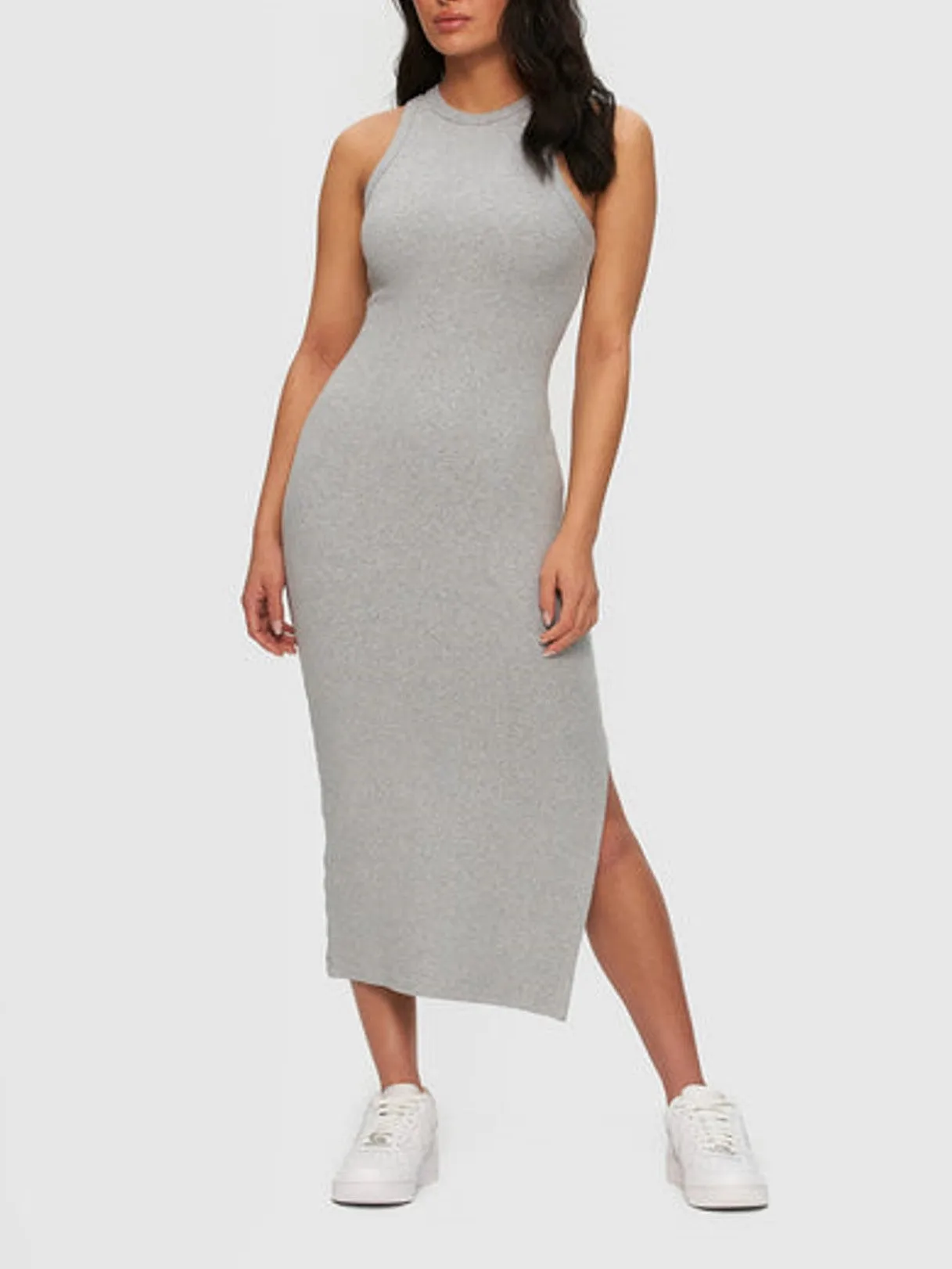 KUWALLA Ribbed Halter Dress