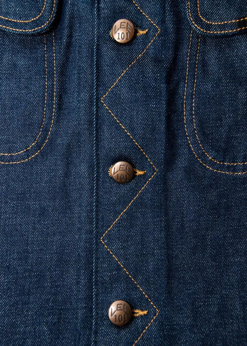 Lee Denim - 101 50's Rider Jacket in Dry Dark Blue