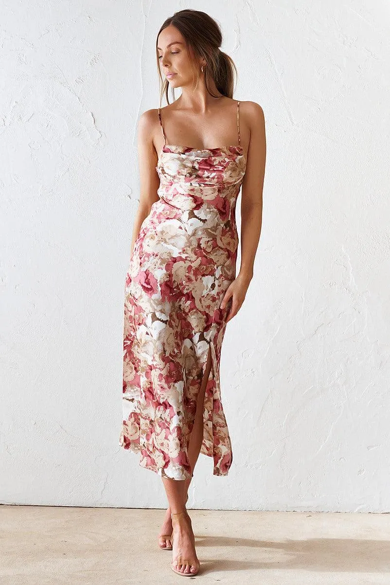 Leilani Midi Dress - Rose