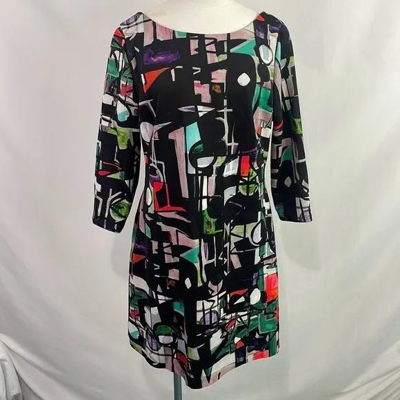 Milly Multi Print Abstract Mini Dress