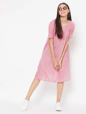 Pink A line Dress