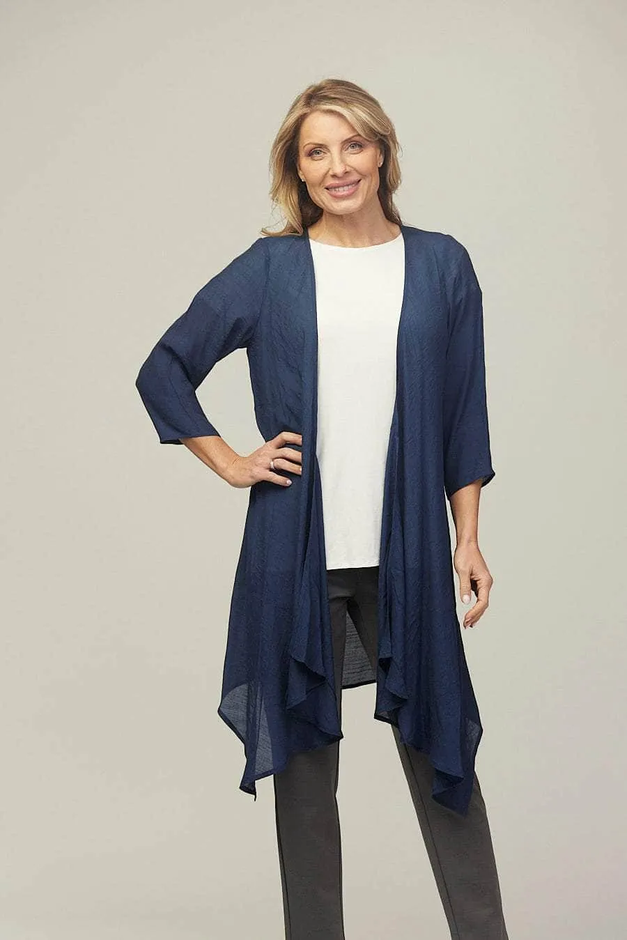 Saloos Linen Look Waterfall Jacket