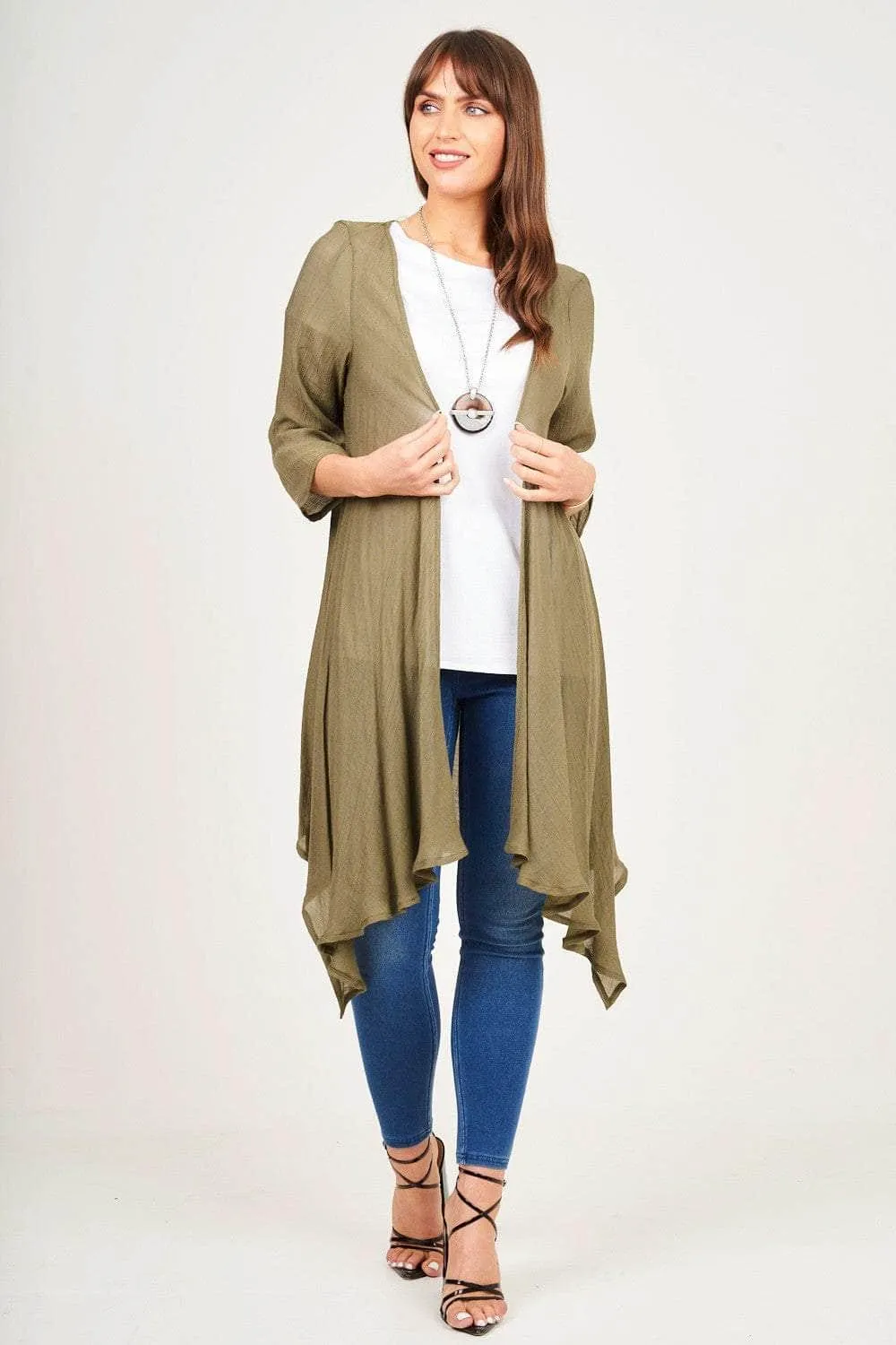 Saloos Linen Look Waterfall Jacket