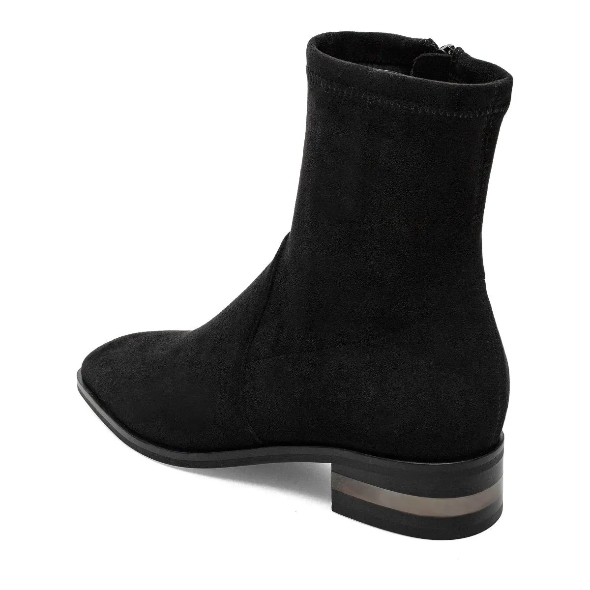 Silent D Women's Fuller Black Stretch Suede