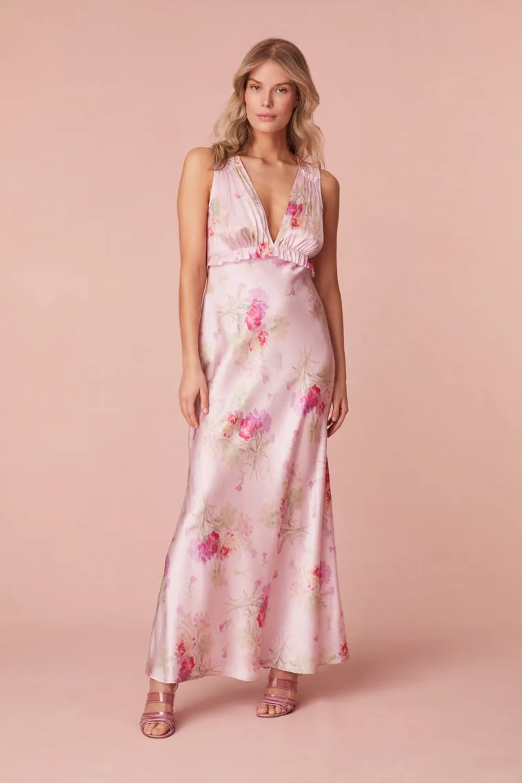 Suniva Silk Charmeuse Slip Dress