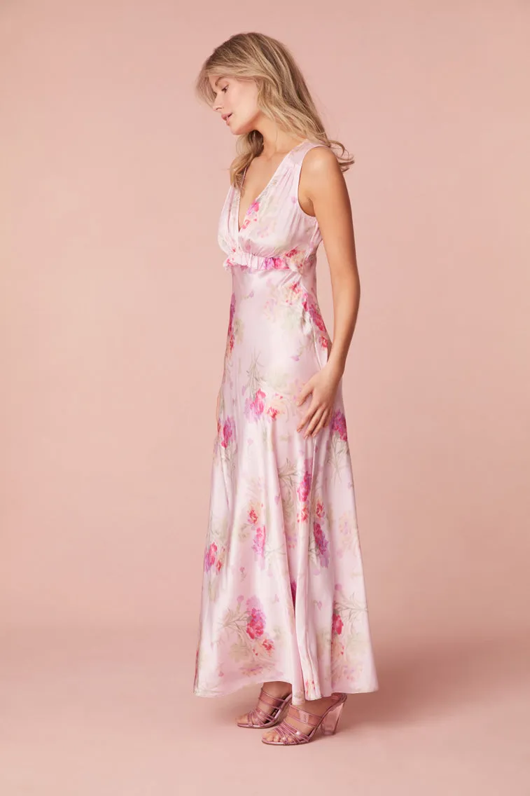 Suniva Silk Charmeuse Slip Dress