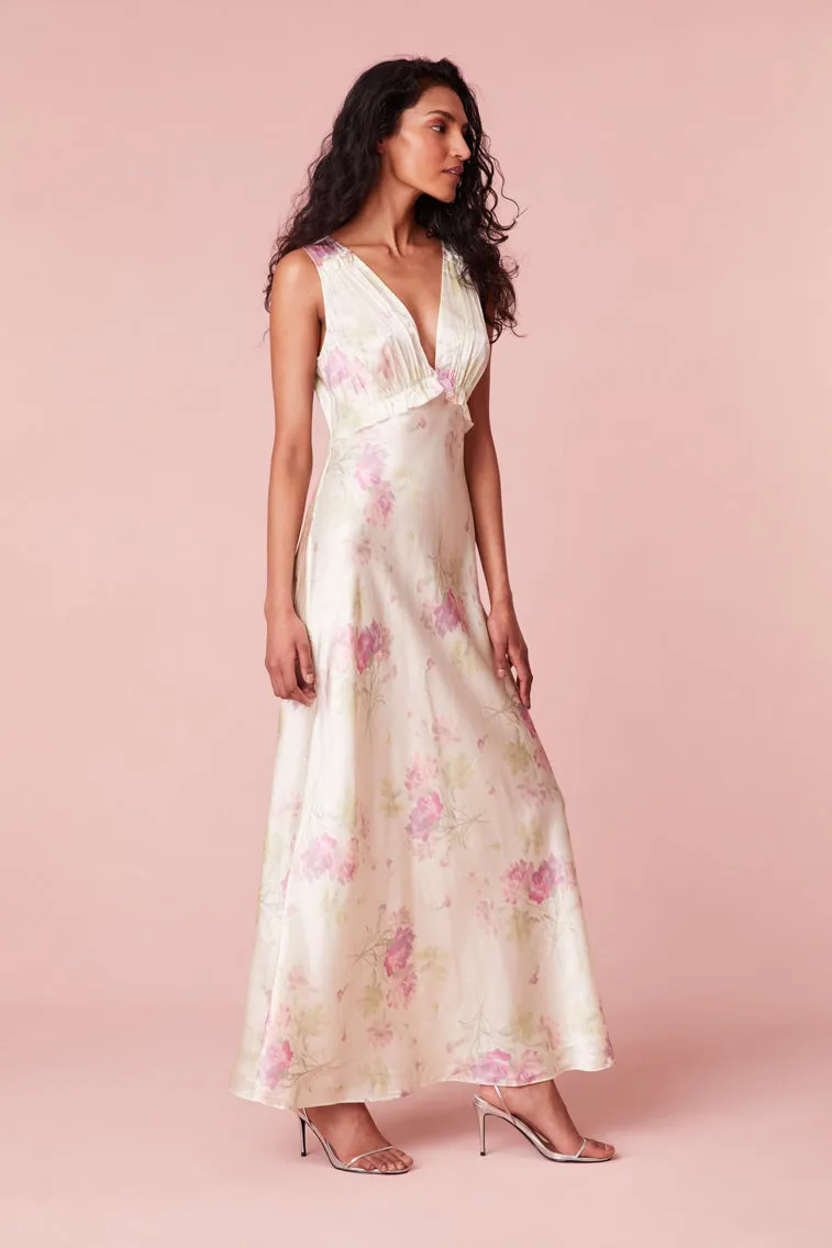 Suniva Silk Charmeuse Slip Dress