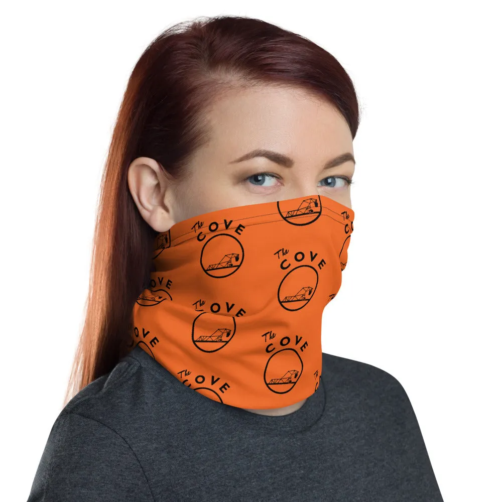 The Cove Orange Step Repeat Neck Gaiter