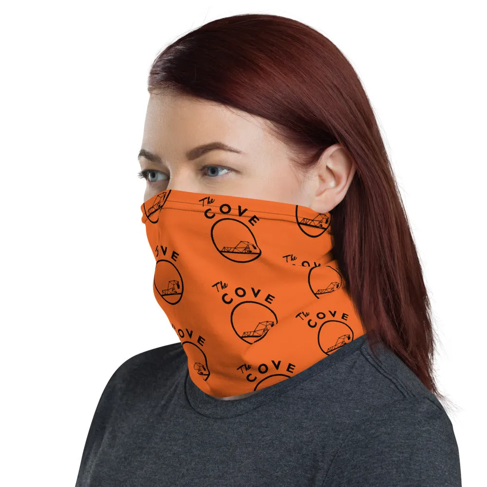 The Cove Orange Step Repeat Neck Gaiter