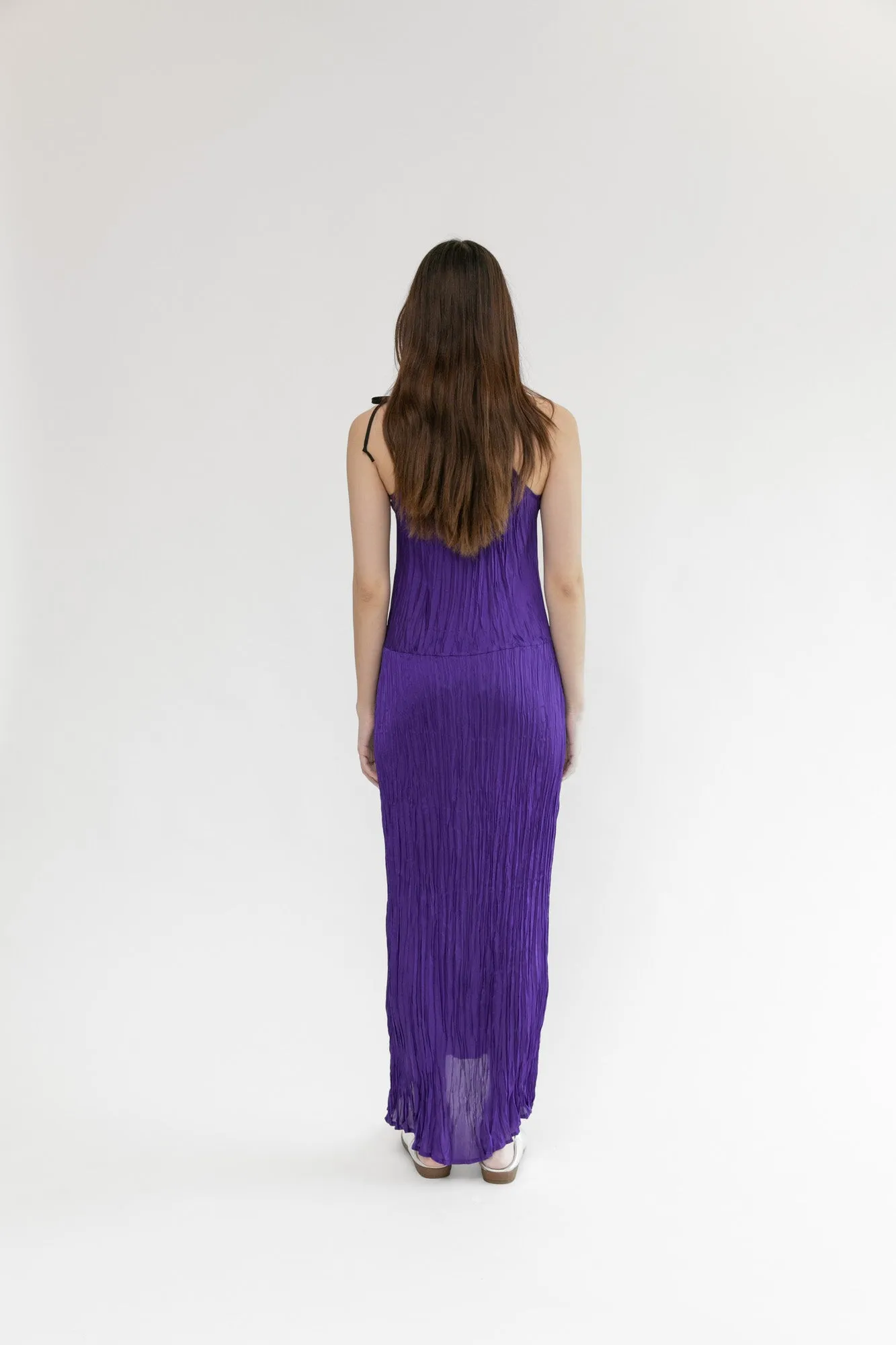 Twisted Maxi Halter Dress | Grape