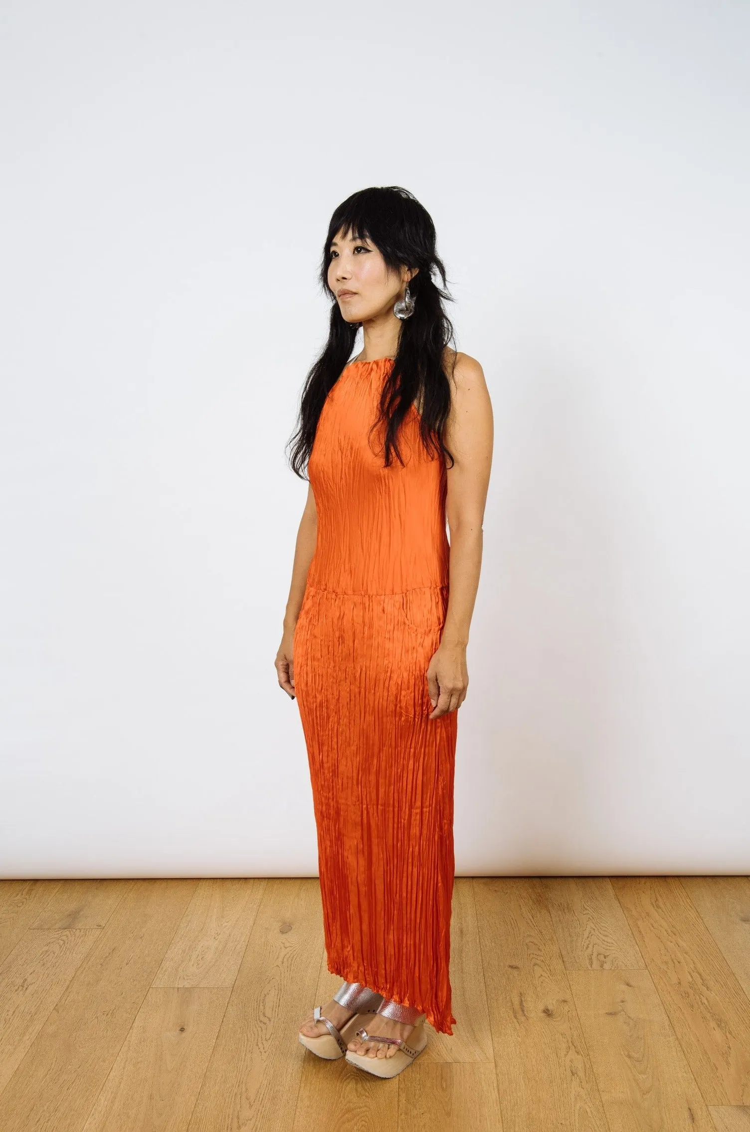 Twisted Maxi Halter Dress | Saffron