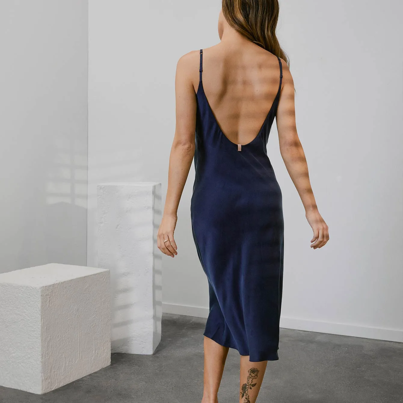 Washable Silk Bias Slip Dress