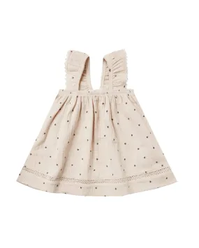 Woven Ruffle Dress – Natural Stars